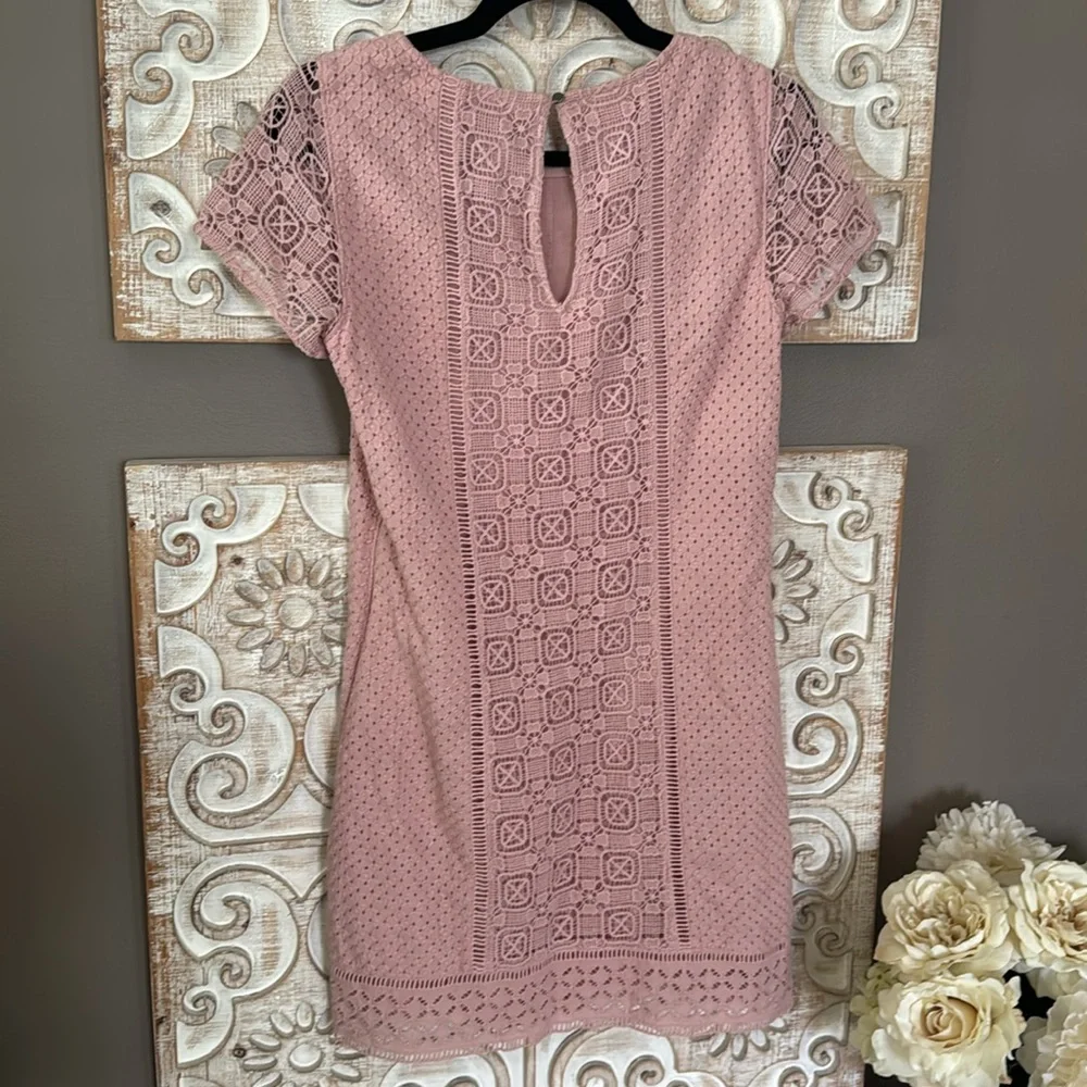 Abercrombie & Fitch Sheath Dress Lace Embroidered X Small - Picture 9 of 10